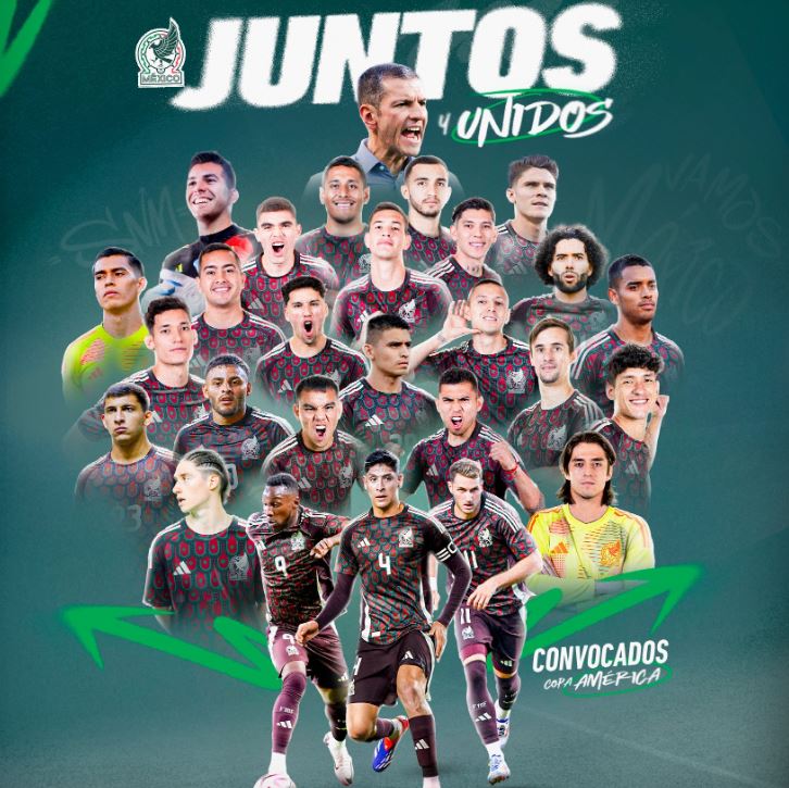 Lista oficial de la Selección Mexicana para la Copa América 2024