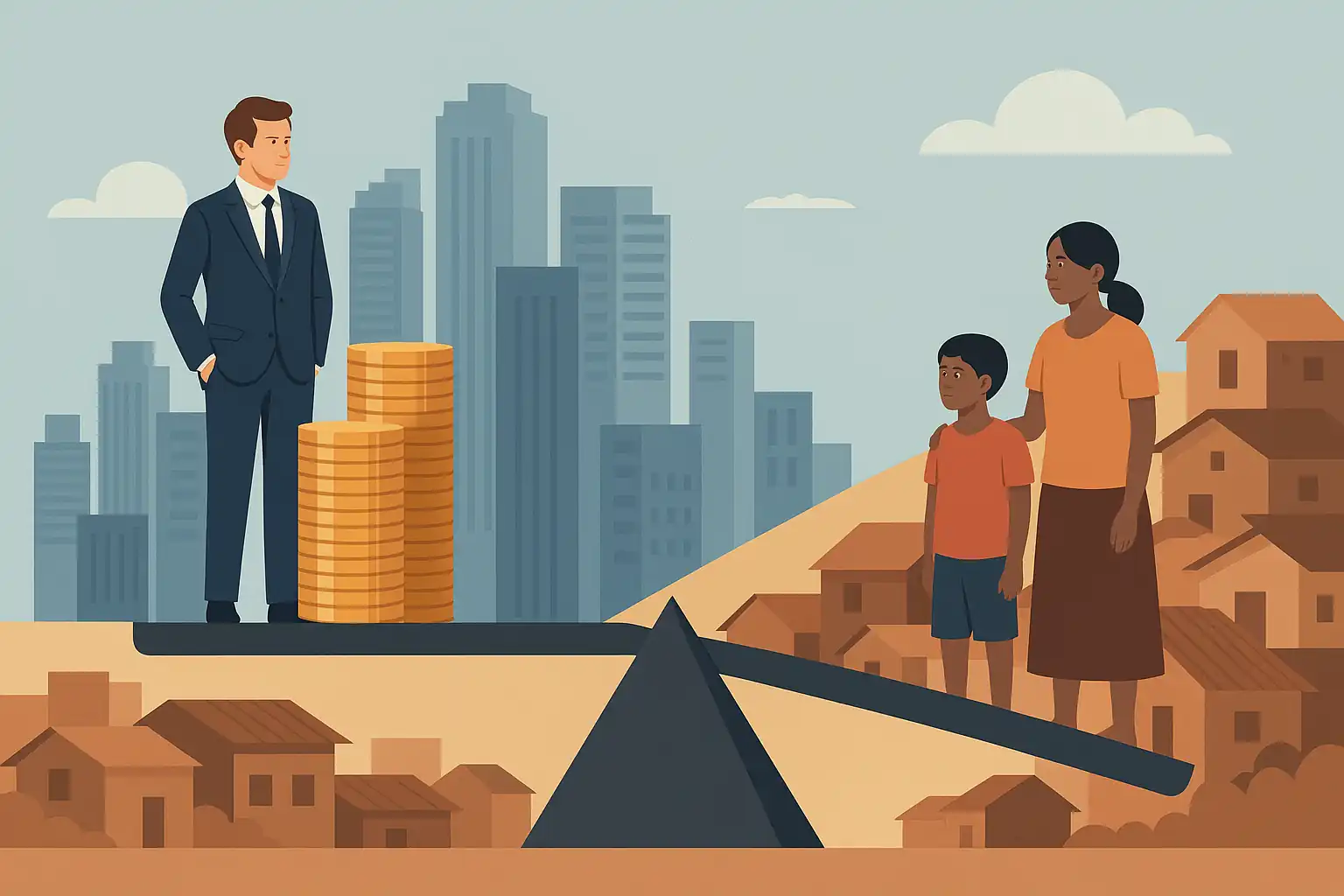 imagen ilustrativas sobre las Desigualdades socioeconómicas en México y el mundo