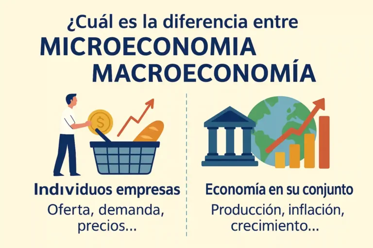 ¿Cuál es la diferencia entre microeconomía y macroeconomía?