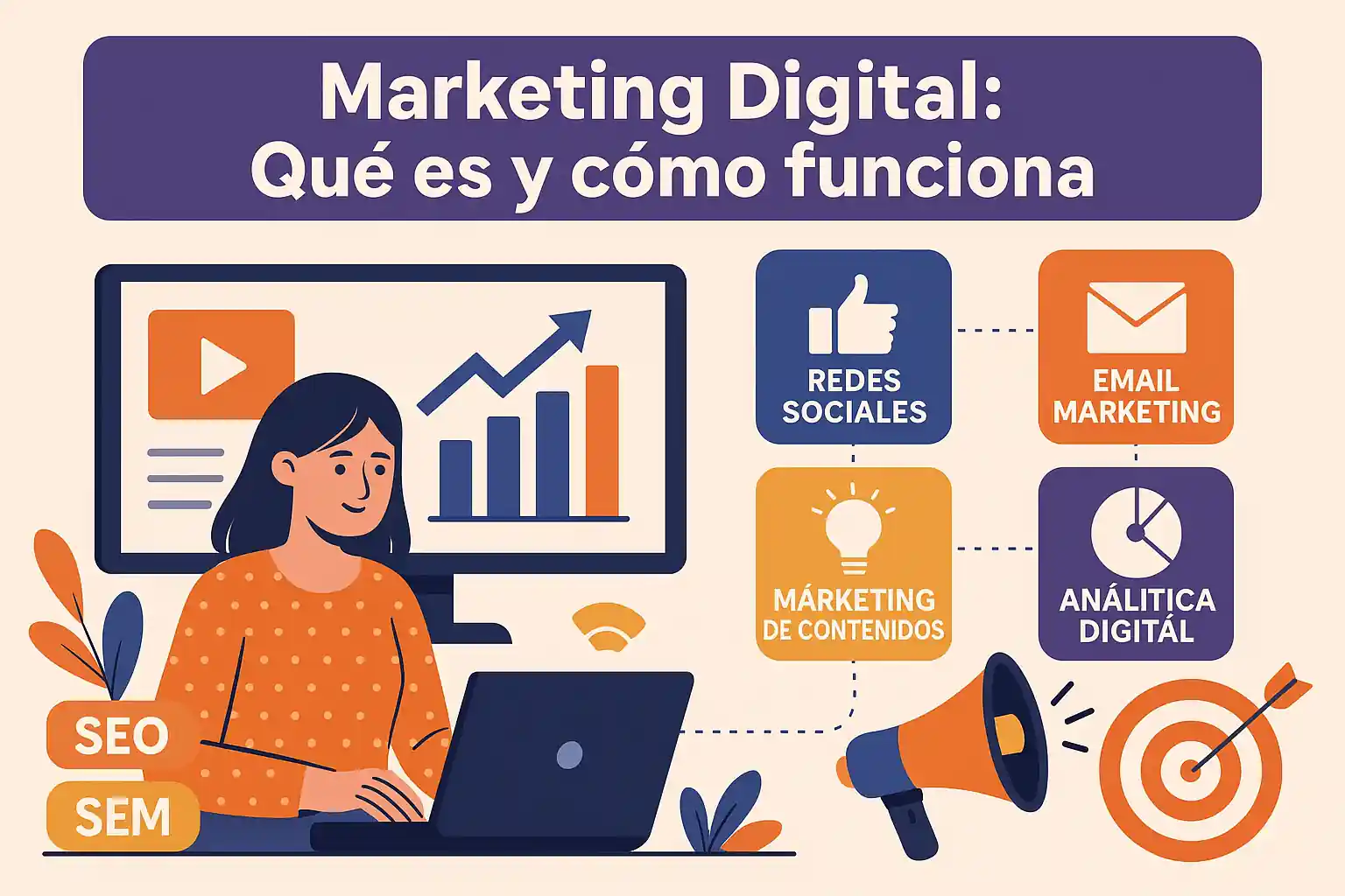 imagen ilustrativa marketing digital que es y como funciona