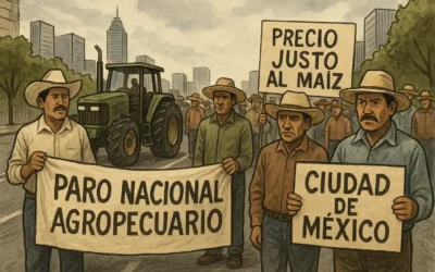 Paro Nacional Agropecuario provoca bloqueos y caos vial en CDMX este 14 de octubre