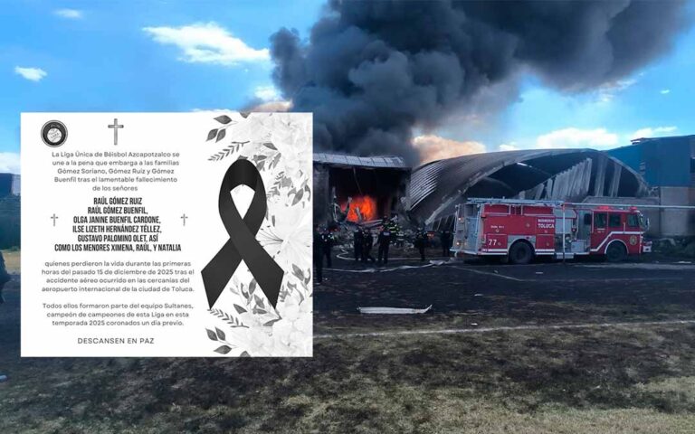 Familia de beisbolistas, campeona días antes del avionazo en Toluca