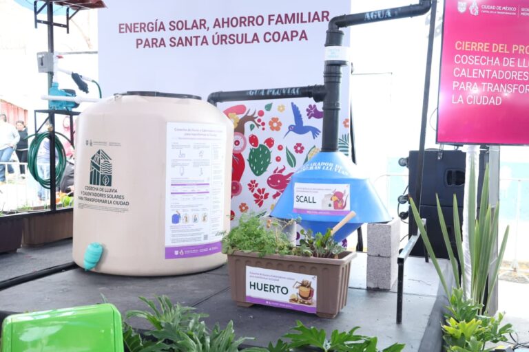 Instala captadores de lluvia en ocho mil viviendas de Coyoacán