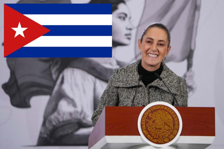 Sheinbaum plantea que México sea puente aéreo para abastecer vuelos hacia Cuba