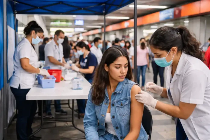 vacunacion_cdmx_kiosco vacunación contra el sarampión en CDMX