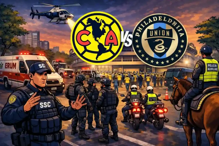 SSC despliega fuerte operativo por partido América vs Philadelphia en CDMX