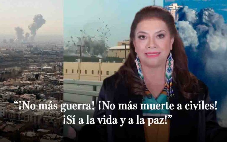 Clara Brugada condena ataques contra Irán y exige paz