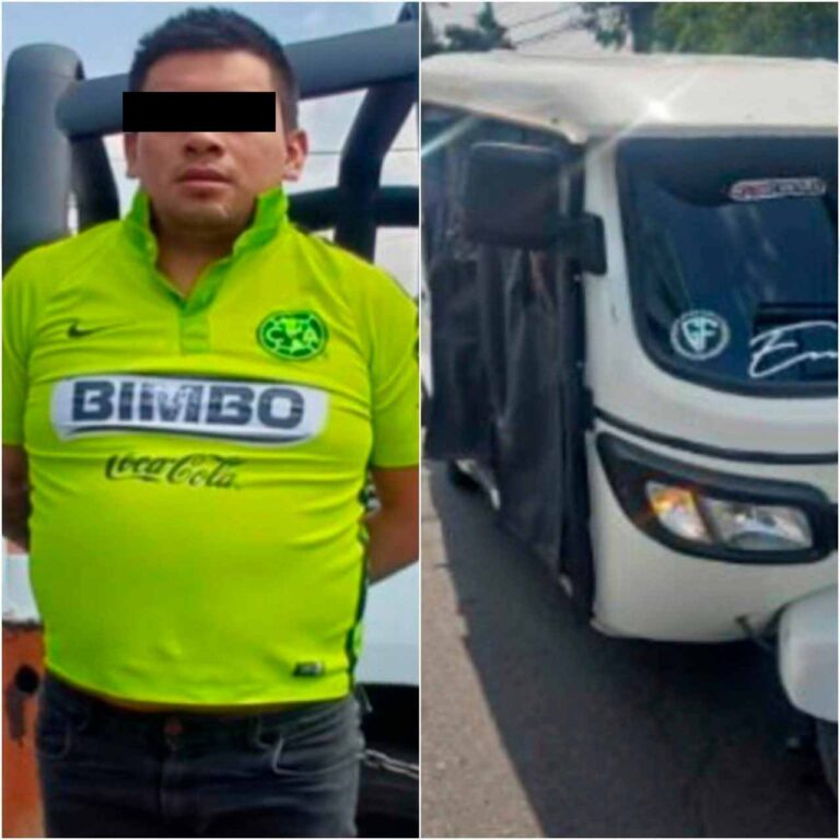 Mototaxista detenido en Iztacalco tras agresión a mujer