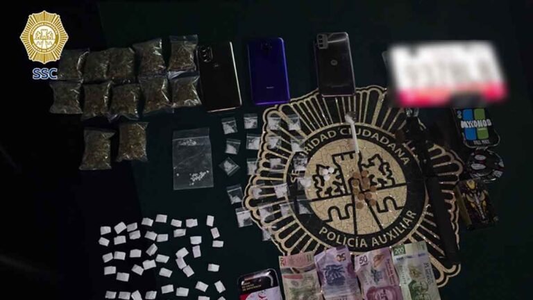 Detenidos con droga en Azcapotzalco: capturan a tres personas con más de 100 dosis