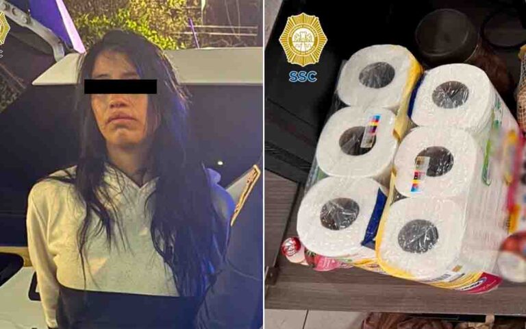 Mujer intenta llevarse despensa sin pagar en tienda de Azcapotzalco y la detienen